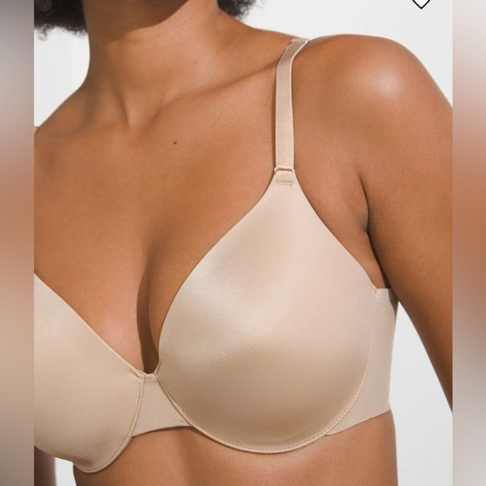 Soma vanishing back full coverage 34 C Satin nude Underwire Bra - Tan smoothing